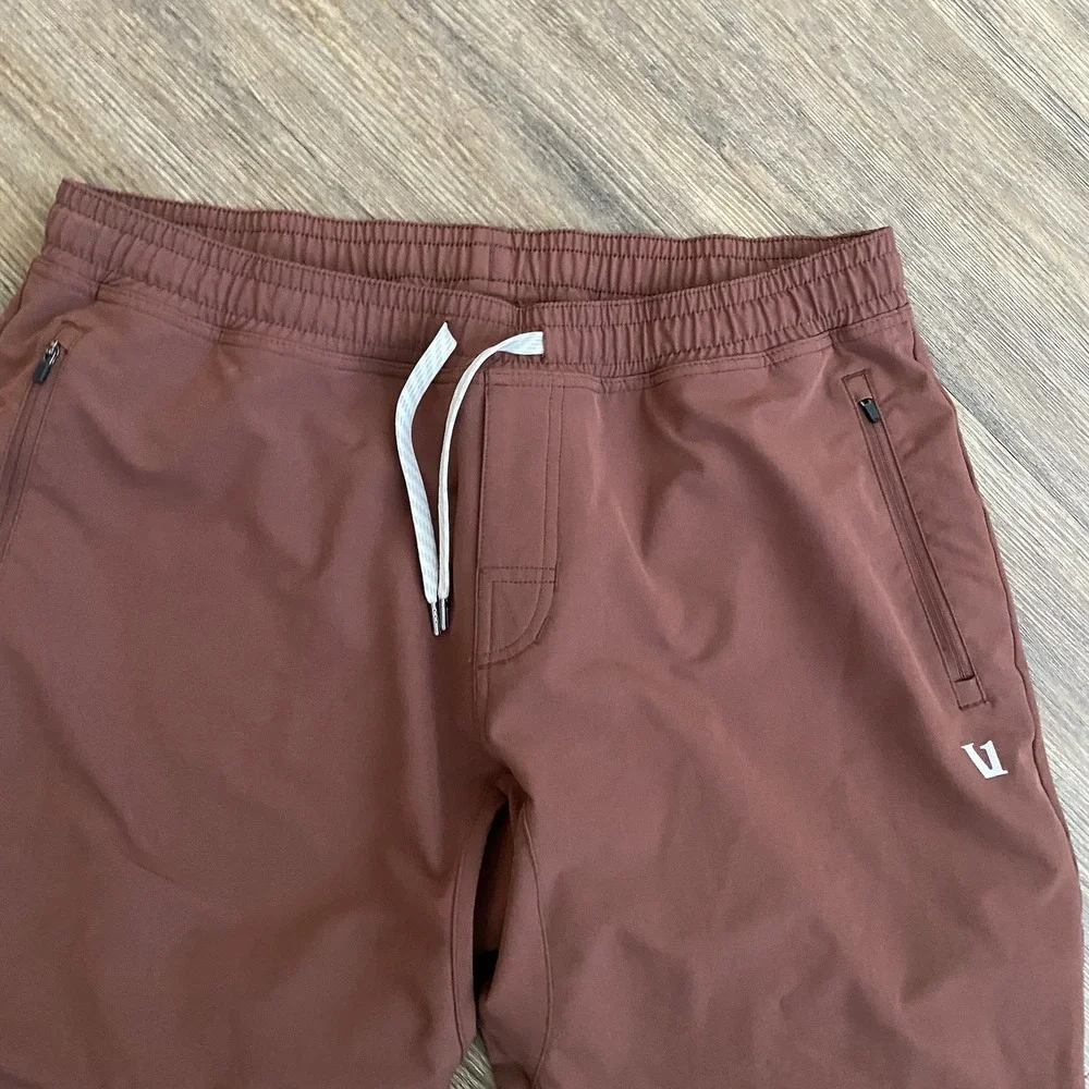 Vuori Transit Technical Joggers Mens X-Large Rust Performance Stretch Pants V417 - Picture 5 of 9